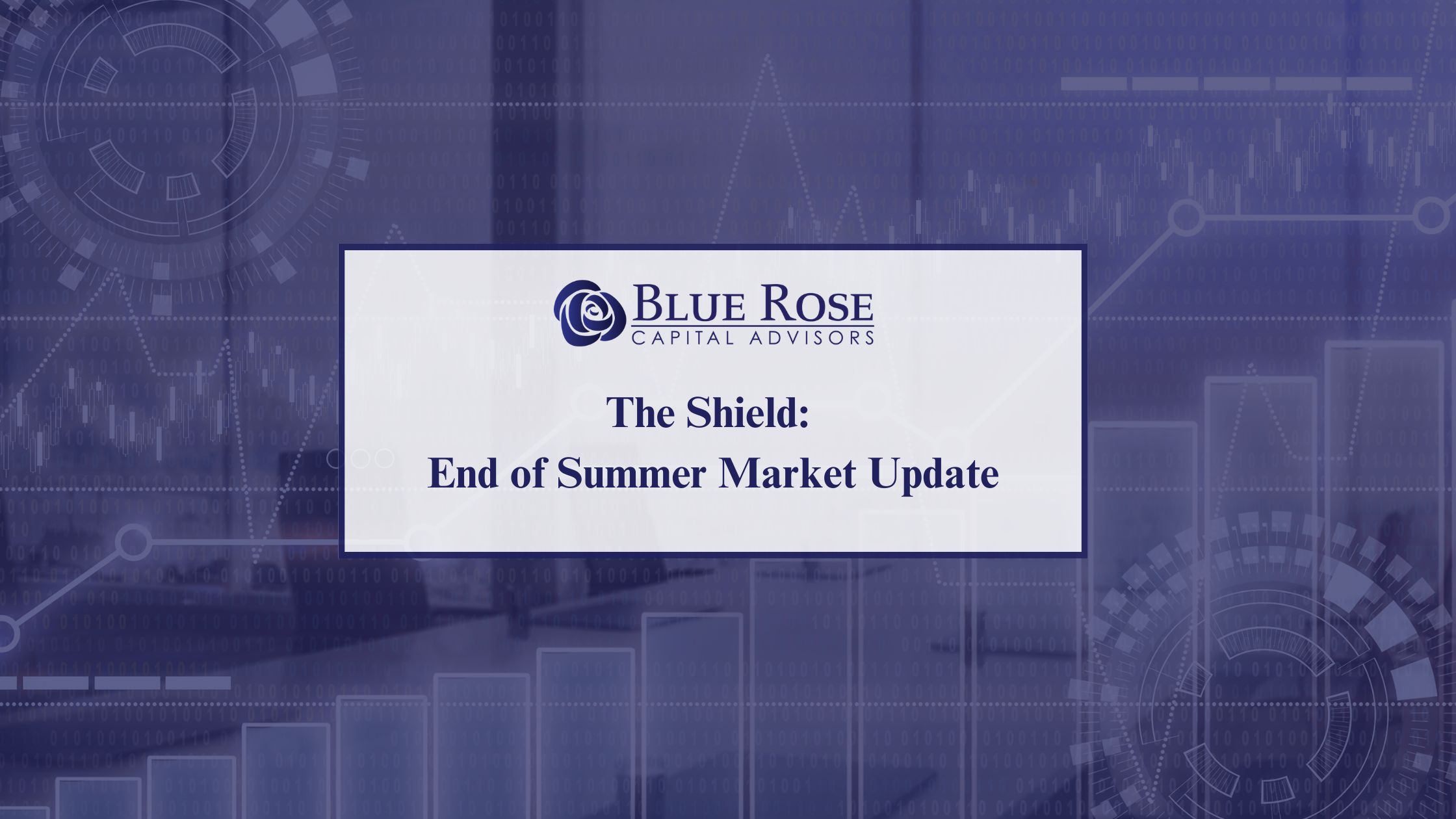 Blog banner with blue financial elements
