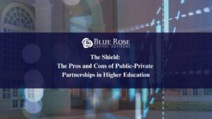 Blue blog graphic with data and blog title